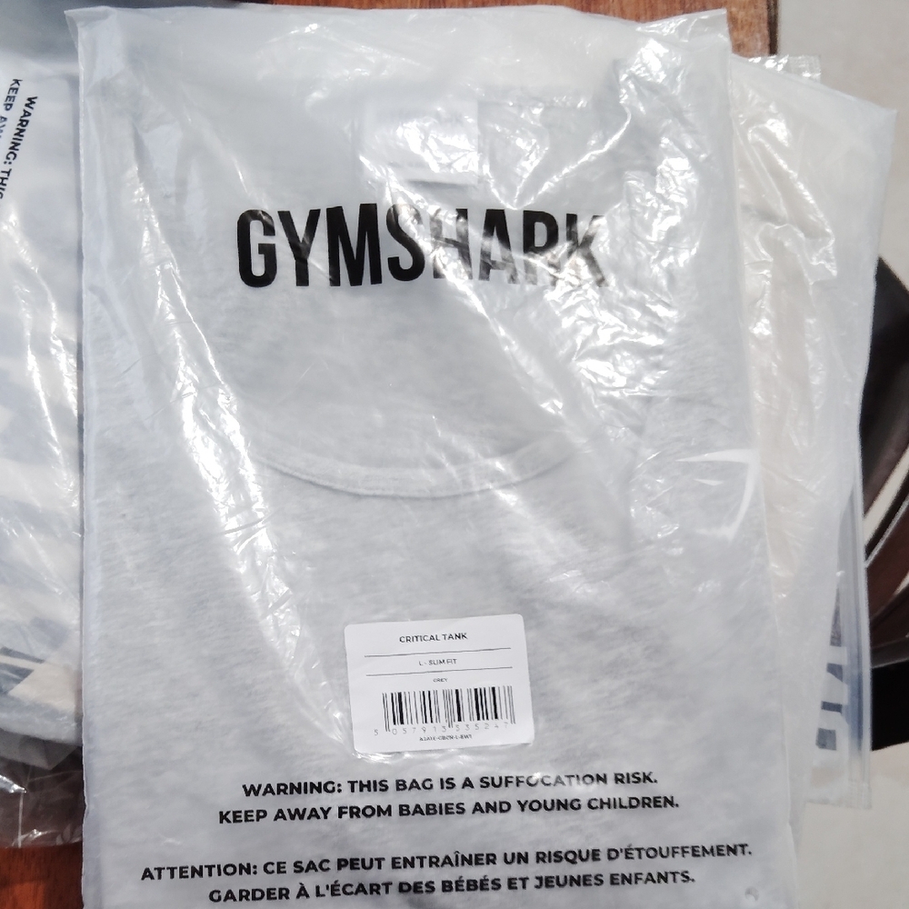 Gymshark Light Gray Tank Top